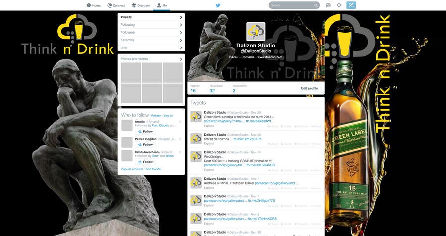 Proposition n°6 du concours                                                 Design a Twitter background for Professional Group
                                            