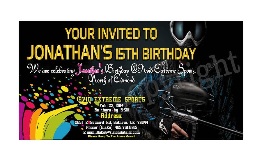 Contest Entry #50 for                                                 Design a Flyer for a birthday party
                                            