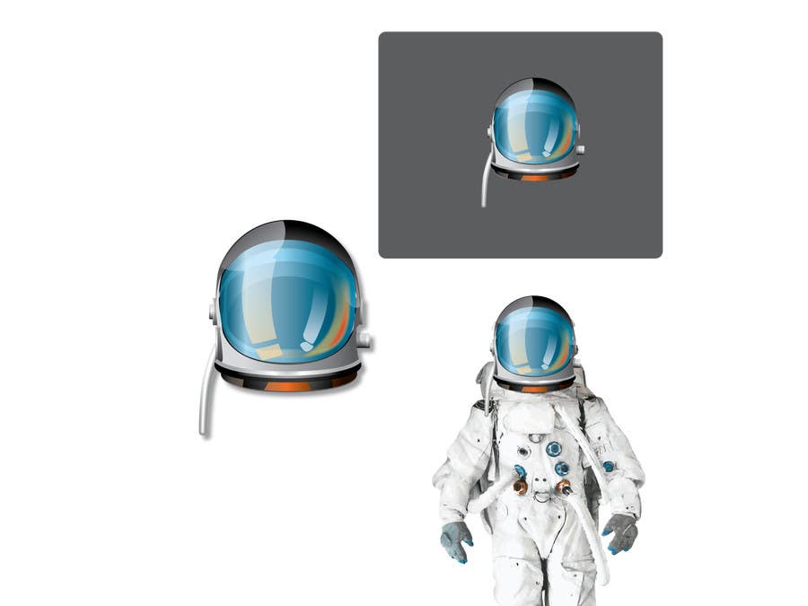 Kilpailutyö #3 kilpailussa                                                 Illustrate/design a realistic Astronaut for printing
                                            