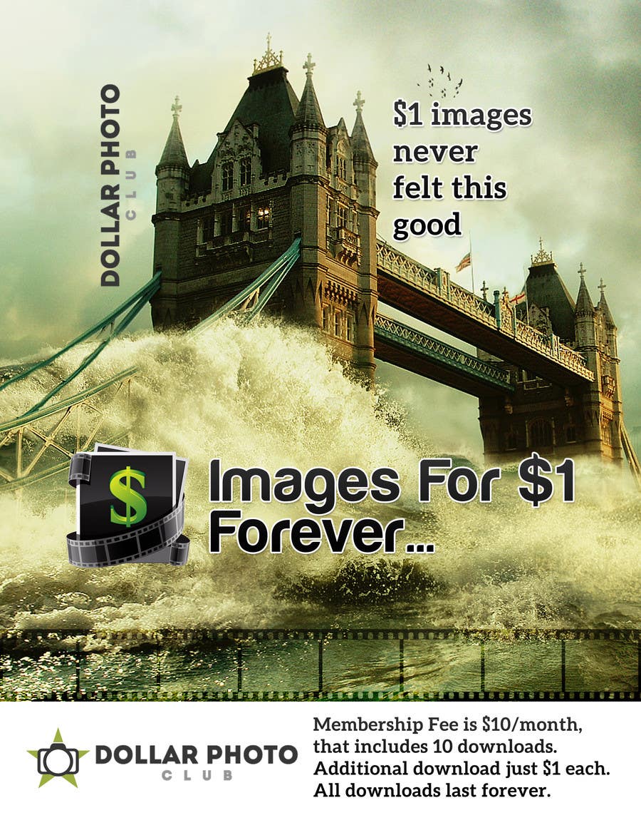 Proposition n°41 du concours                                                 Design a Print Advertisement for Dollar Photo Club
                                            