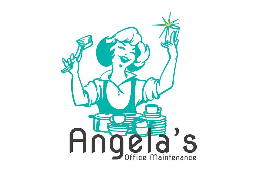 Kilpailutyö #4 kilpailussa                                                 Design a logo for Angela's office maintenance
                                            
