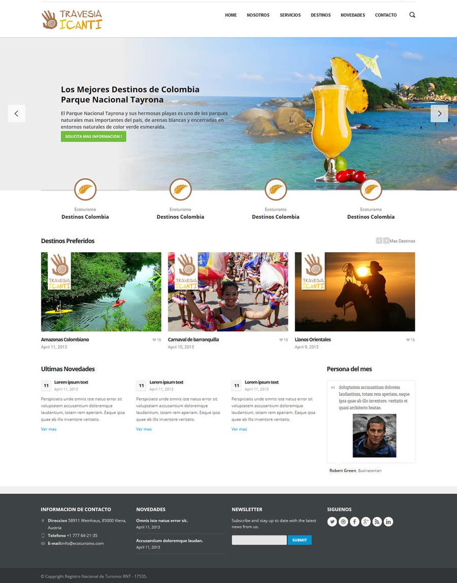 Contest Entry #6 for                                                 Build a Website for an Important Ecotourism Agency
                                            
