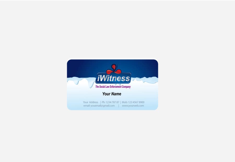 Inscrição nº 32 do Concurso para                                                 iWitness business card design
                                            