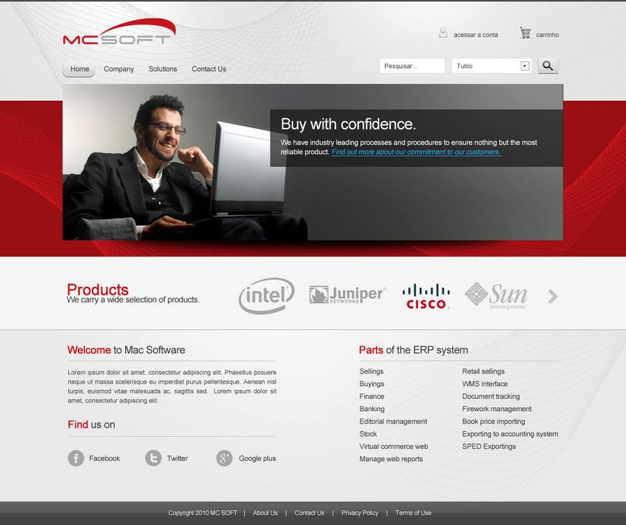 Penyertaan Peraduan #27 untuk                                                 Website Design for Mac Software Ltda
                                            