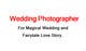 Imej kecil Penyertaan Peraduan #113 untuk                                                     Write a tag line/slogan for a Wedding Photographer
                                                