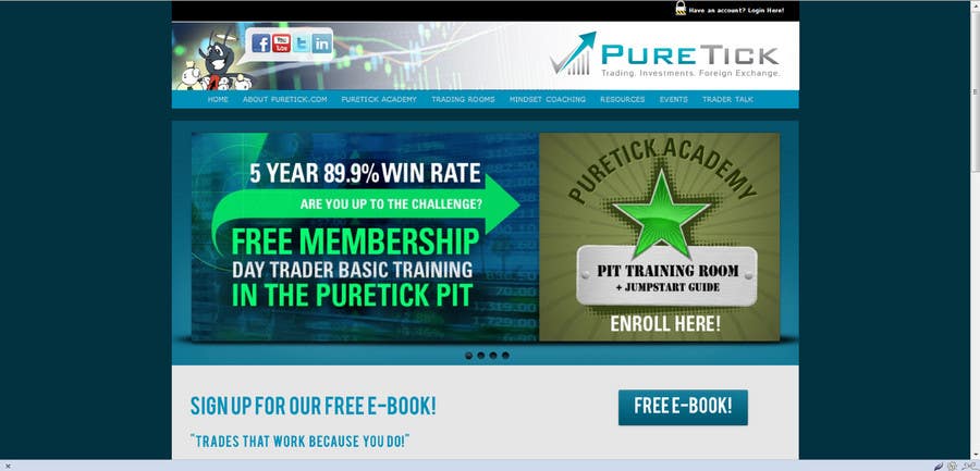 Bài tham dự cuộc thi #378 cho                                                 Logo Design for www.PureTick.com! A Leading Day Trading Company!
                                            