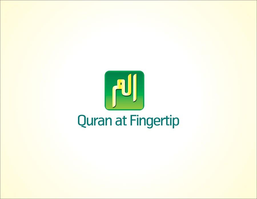 Kilpailutyö #2 kilpailussa                                                 Design a Logo for Quran at Fingertip
                                            