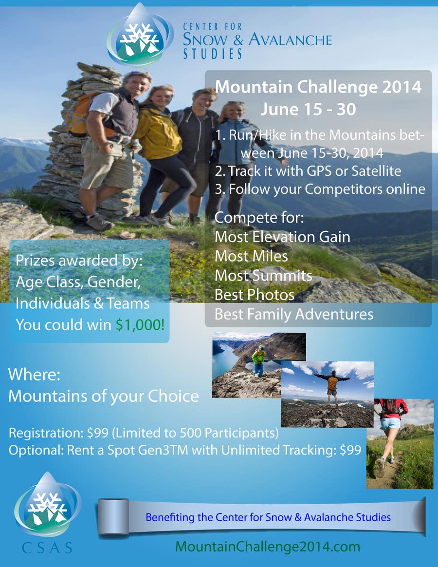 Inscrição nº 24 do Concurso para                                                 Design a Flyer/Poster for a Mountain Adventure Event
                                            