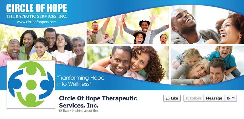Συμμετοχή Διαγωνισμού #47 για                                                 Design a Facebook landing page for Circle of Hope Therapeutic Services, Inc.
                                            