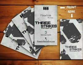 #18 for Design Business Cards for Three Strikes Clothing by vividink24