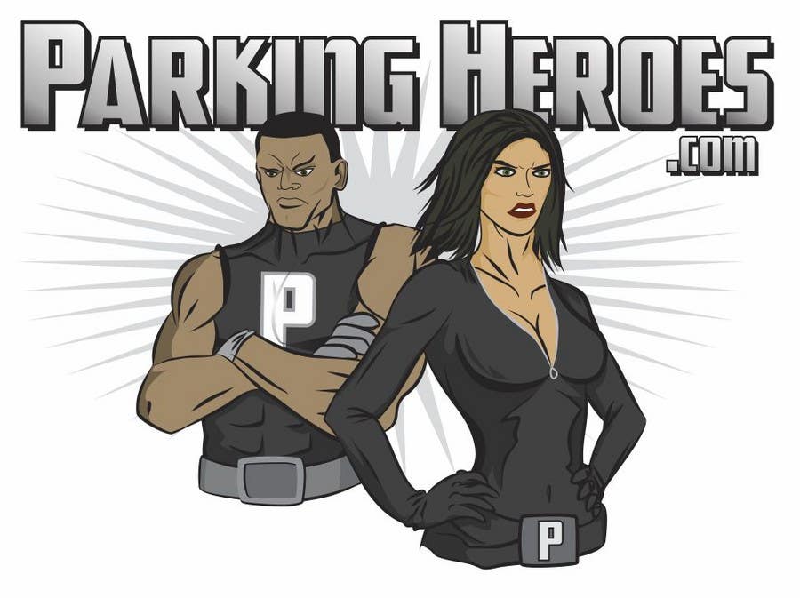 Contest Entry #14 for                                                 ParkingHeroes.com  Guaranteed $ Illustrators needed 2 characters !!  Sealed Contest... See Samples
                                            