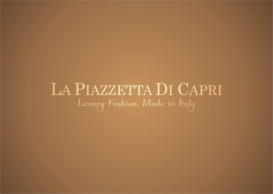 Kilpailutyö #22 kilpailussa                                                 LA PIAZZETTA DI CAPRI Luxury Fashion, Made in Italy watermark
                                            