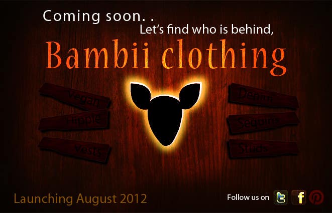 Kilpailutyö #13 kilpailussa                                                 Graphic Design for bambii clothing.ca
                                            