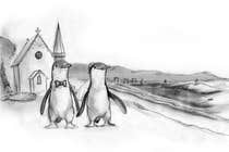 Proposition n° 42 du concours Graphic Design pour Drawing / cartoon for wedding invite with penguins near the surf