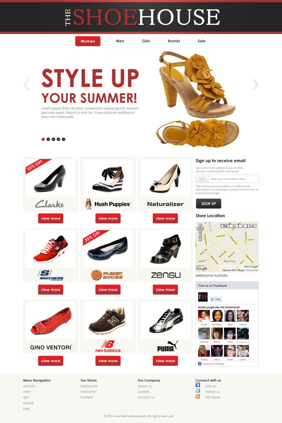 Contest Entry #73 for                                                 Website Design for The Shoehouse
                                            