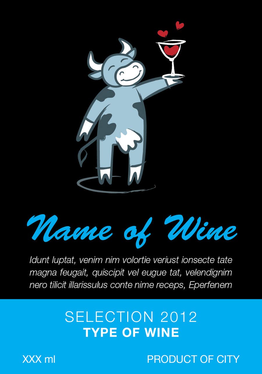 Kilpailutyö #22 kilpailussa                                                 Graphic Design for an online custom wine label company
                                            
