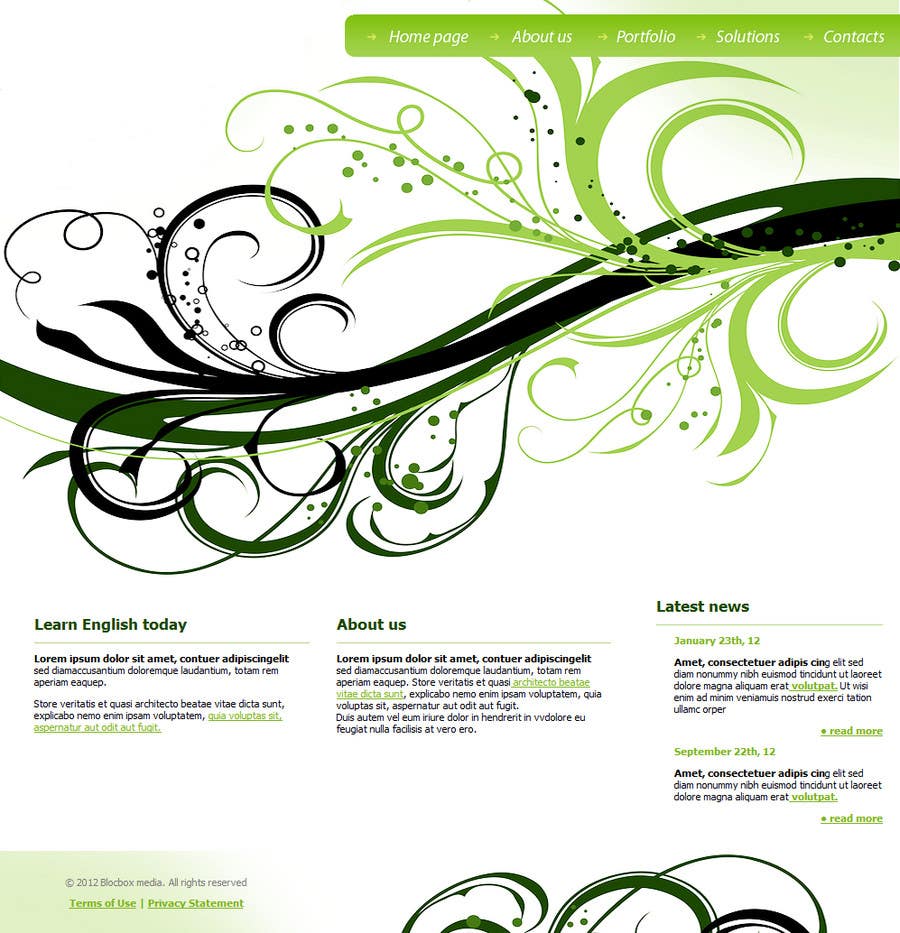Participación en el concurso Nro.94 para                                                 Wordpress Theme Design for Teaching English
                                            