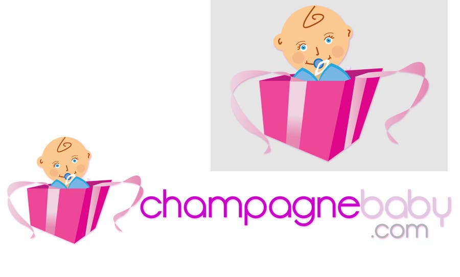 Příspěvek č. 106 do soutěže                                                 Logo Design for www.ChampagneBaby.com
                                            