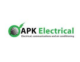 nº 169 pour Logo Design for APK Electrical par vfxgopal1 