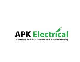 nº 174 pour Logo Design for APK Electrical par vfxgopal1 