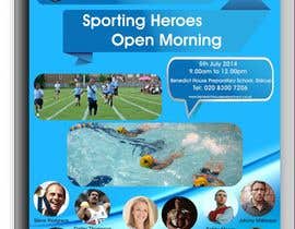 Nro 6 kilpailuun Design a Flyer for a Sporting Heroes Open Day käyttäjältä ahmetbaysan54