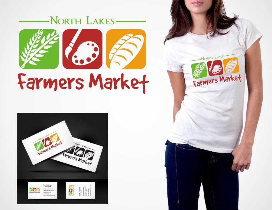 Penyertaan Peraduan #85 untuk                                                 Design a Logo for North Lakes Farmers Market
                                            