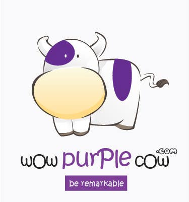 Intrarea #371 pentru concursul „                                                WOW! Purple Cow - Logo Design for wowpurplecow.com - Lots of creative freedom, Guaranteed Winner!
                                            ”