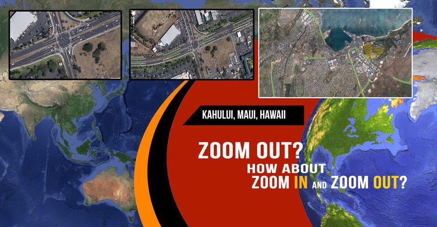 Proposition n°8 du concours                                                 Zoom Out from Maui to Earth spinning
                                            