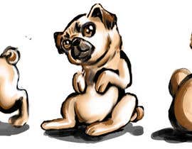 hollyplyler tarafından Create a cartoon illustration of a Pug için no 33