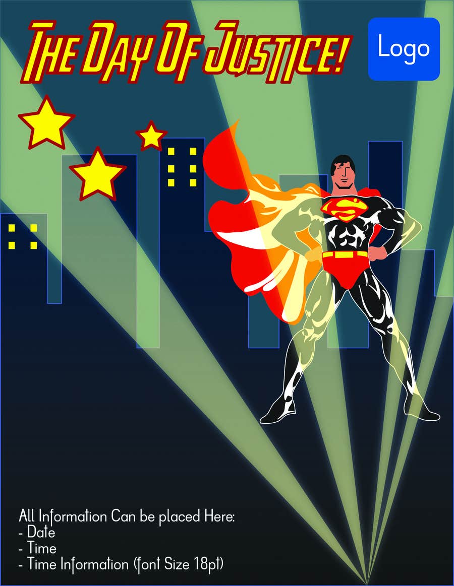 Penyertaan Peraduan #11 untuk                                                 Design a Flyer for Super Hero Day
                                            