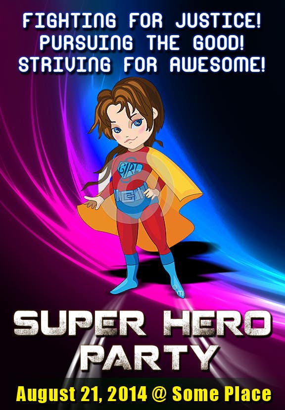 Penyertaan Peraduan #15 untuk                                                 Design a Flyer for Super Hero Day
                                            