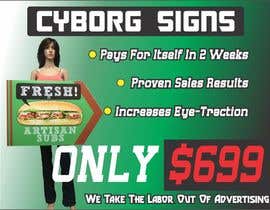nº 11 pour Cyborg Signs Flyer par thezakx617 