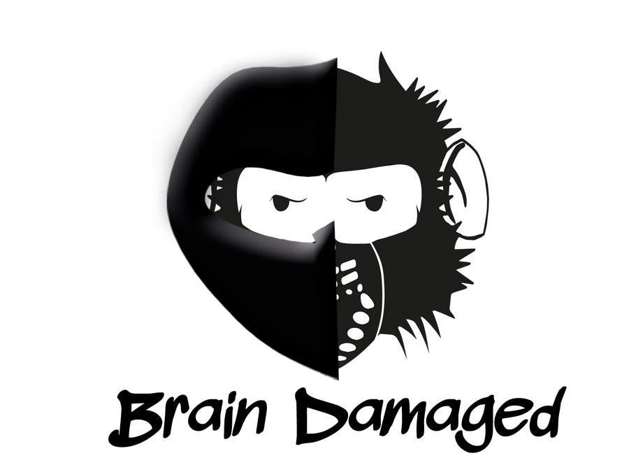Contest Entry #6 for                                                 T-Shirt Design: Brain Damaged
                                            