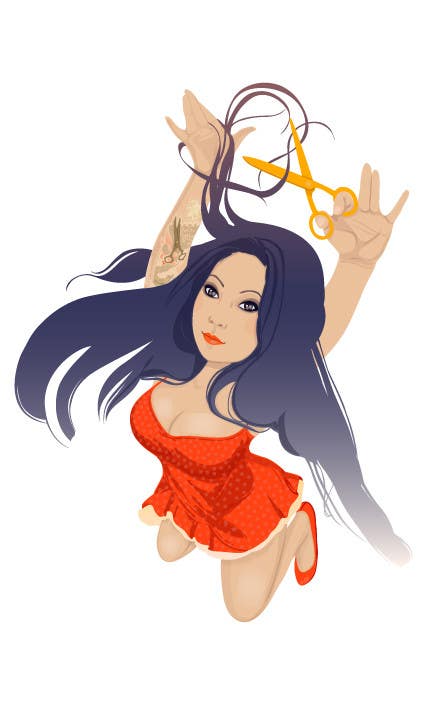 Inscrição nº 20 do Concurso para                                                 Graphic Design for Character design of a hairdresser with tattoo, full body in Japanese cartoon
                                            