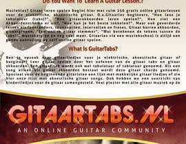 nº 11 pour Flyer Design for Gitaartabs.nl an online guitar community with pro vido lesson and songs par xhzad 
