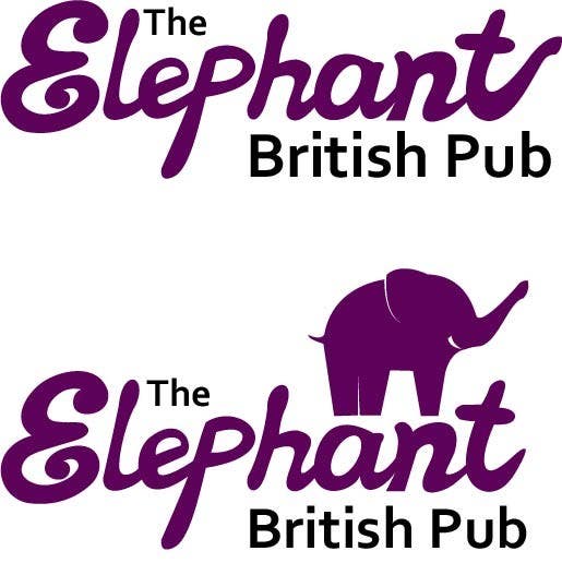 Penyertaan Peraduan #127 untuk                                                 Logo Design for The Elephant British Pub
                                            