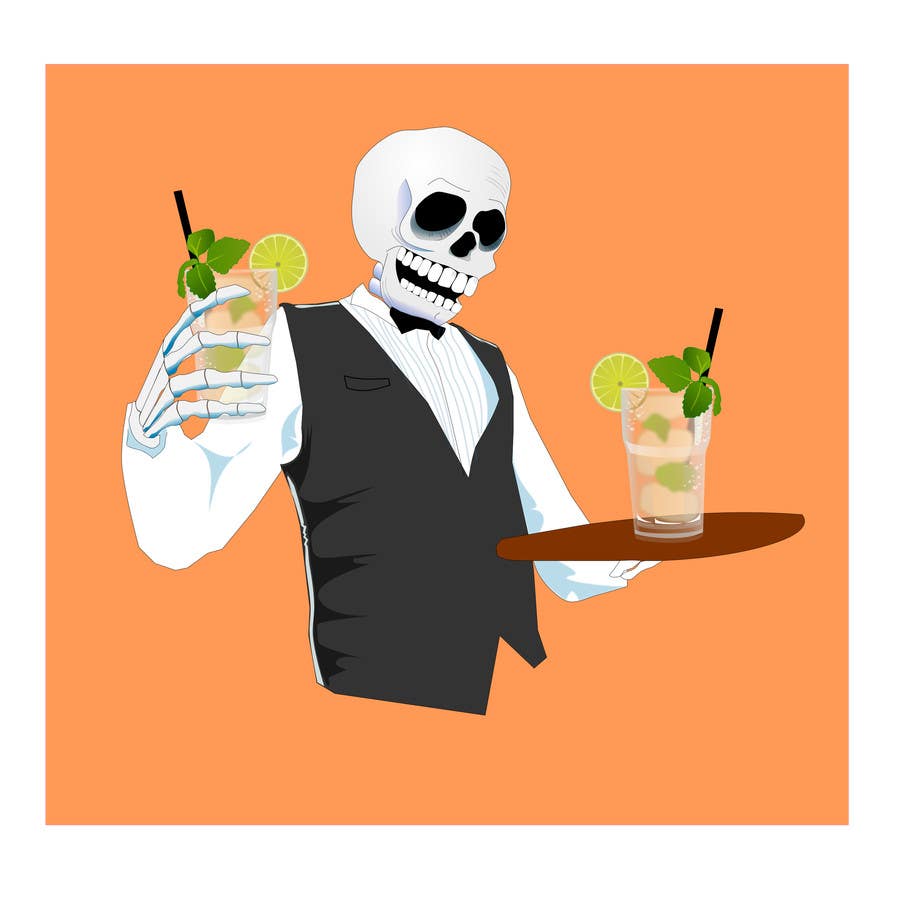 Contest Entry #3 for                                                 Transform Waiters into happy skeletons!
                                            