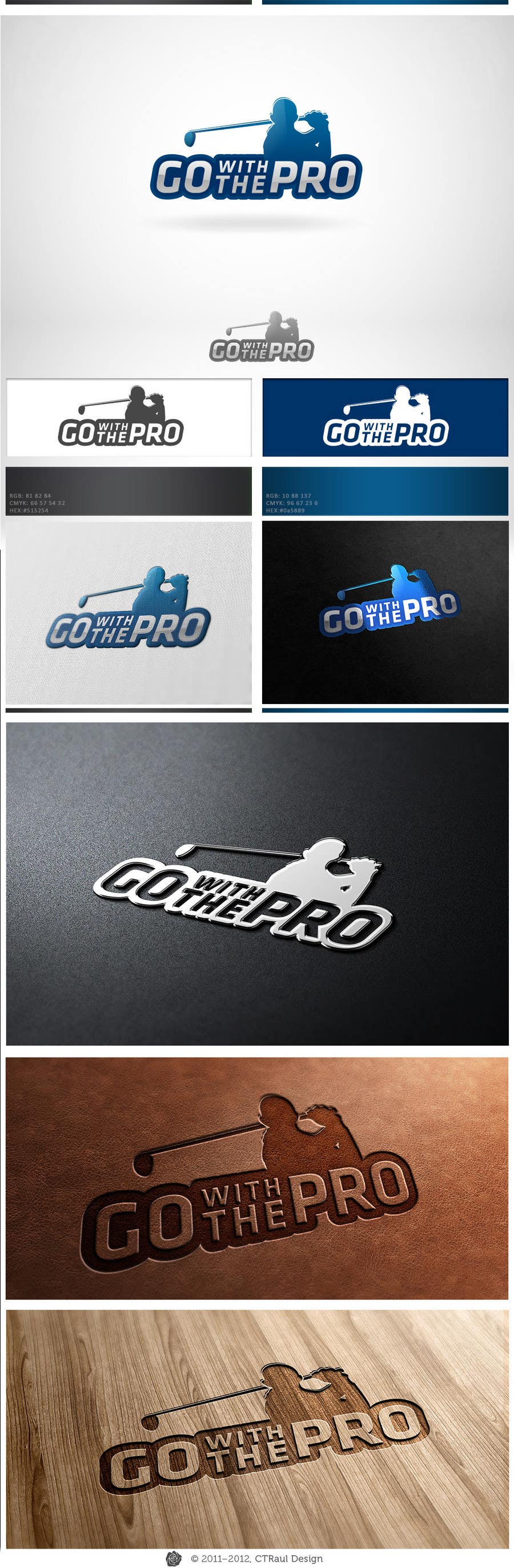 Penyertaan Peraduan #244 untuk                                                 Logo Design for Go With The Pro
                                            