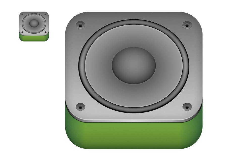 Penyertaan Peraduan #39 untuk                                                 iPhone/iPad app icon design for music player
                                            