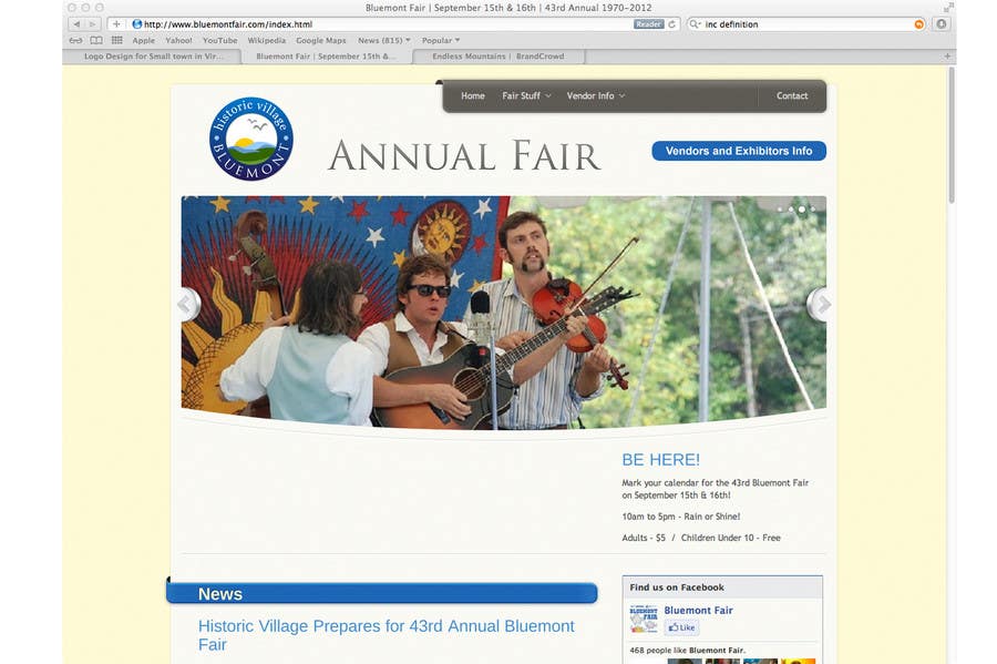 Proposition n°38 du concours                                                 Logo Design for Small town in Virginia seeks logo / small banner for annual Town Fair website
                                            