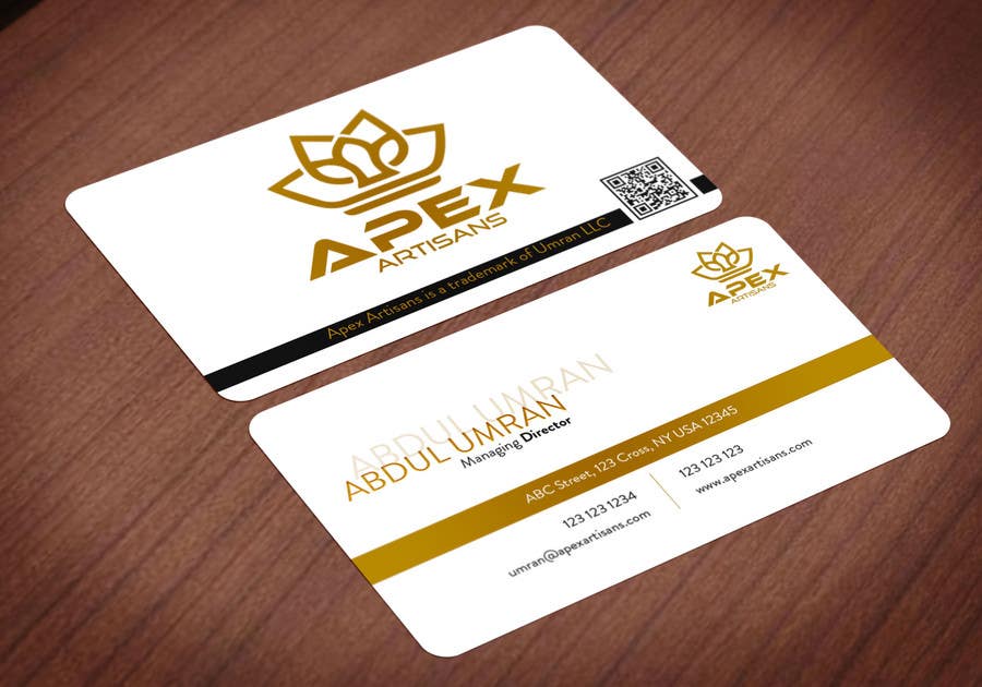 Participación en el concurso Nro.169 para                                                 Design Business Cards for Apex Artisans
                                            