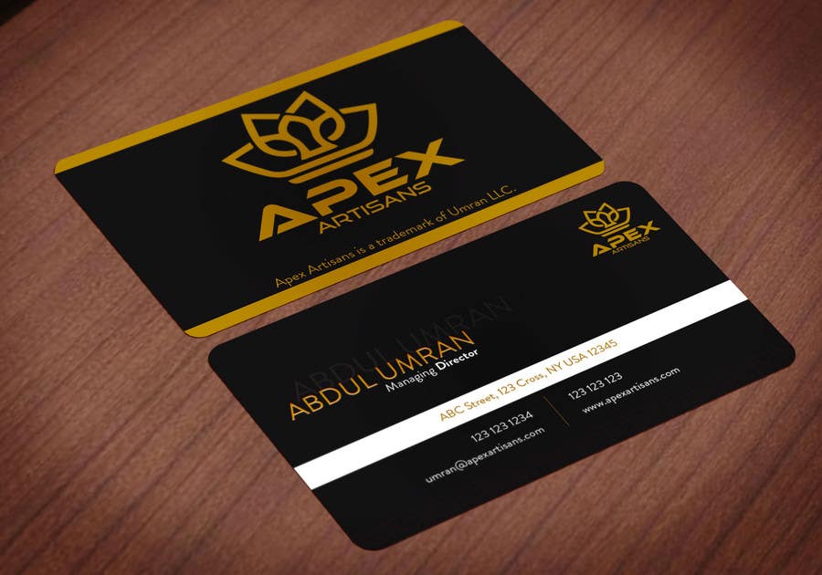 Participación en el concurso Nro.182 para                                                 Design Business Cards for Apex Artisans
                                            