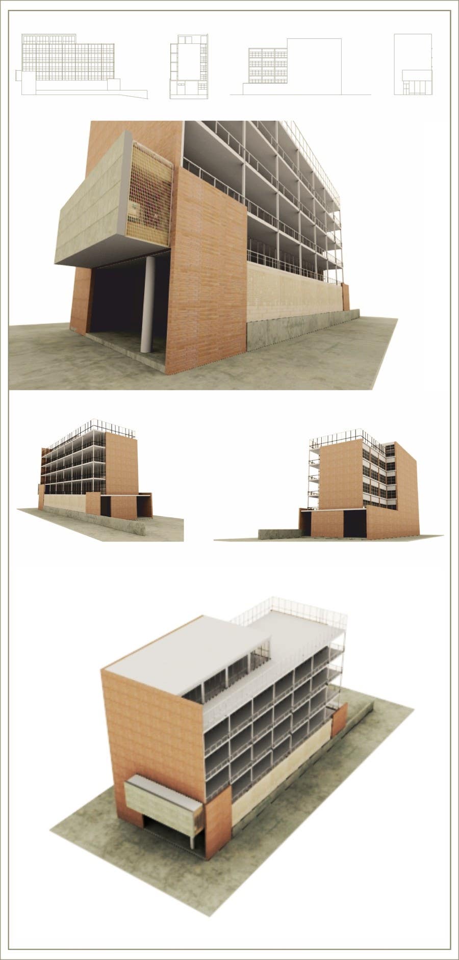 Participación en el concurso Nro.2 para                                                 Photorealistic Restoration of Building 3D Design
                                            