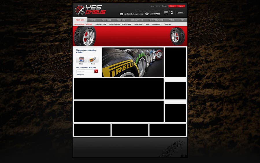 Contest Entry #26 for                                                 Website Design for Tyres
                                            