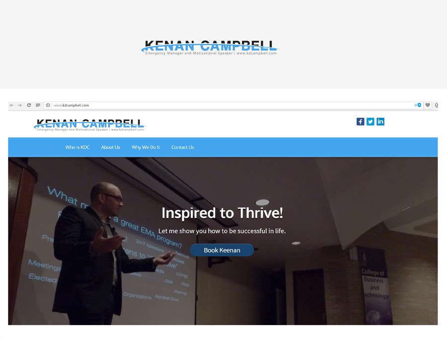 Konkurrenceindlæg #61 for                                                 Design a Logo for Motivational Speaker Keenan Campbell
                                            