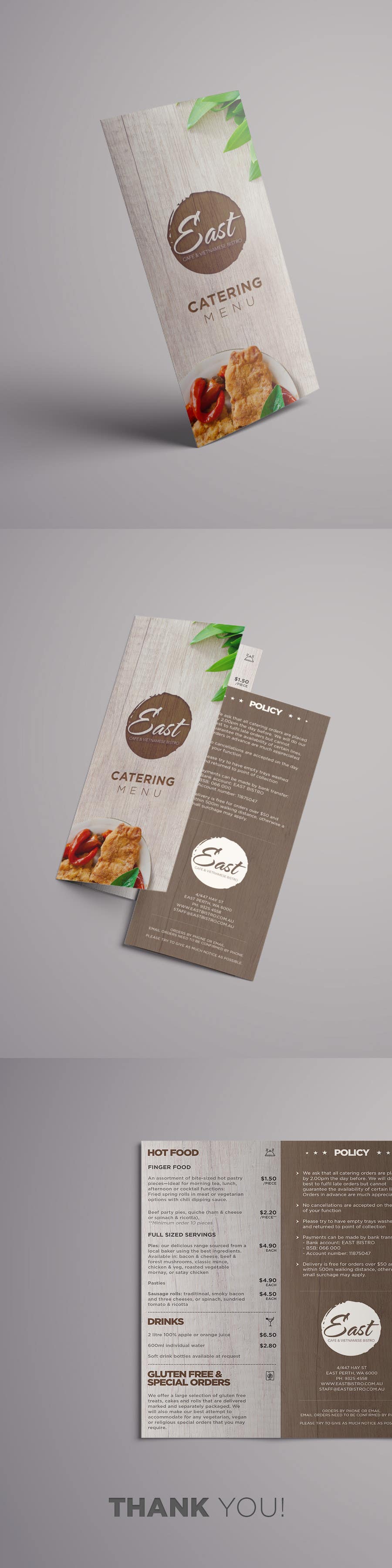 Kilpailutyö #23 kilpailussa                                                 Design a brochure / redesign my catering menu
                                            