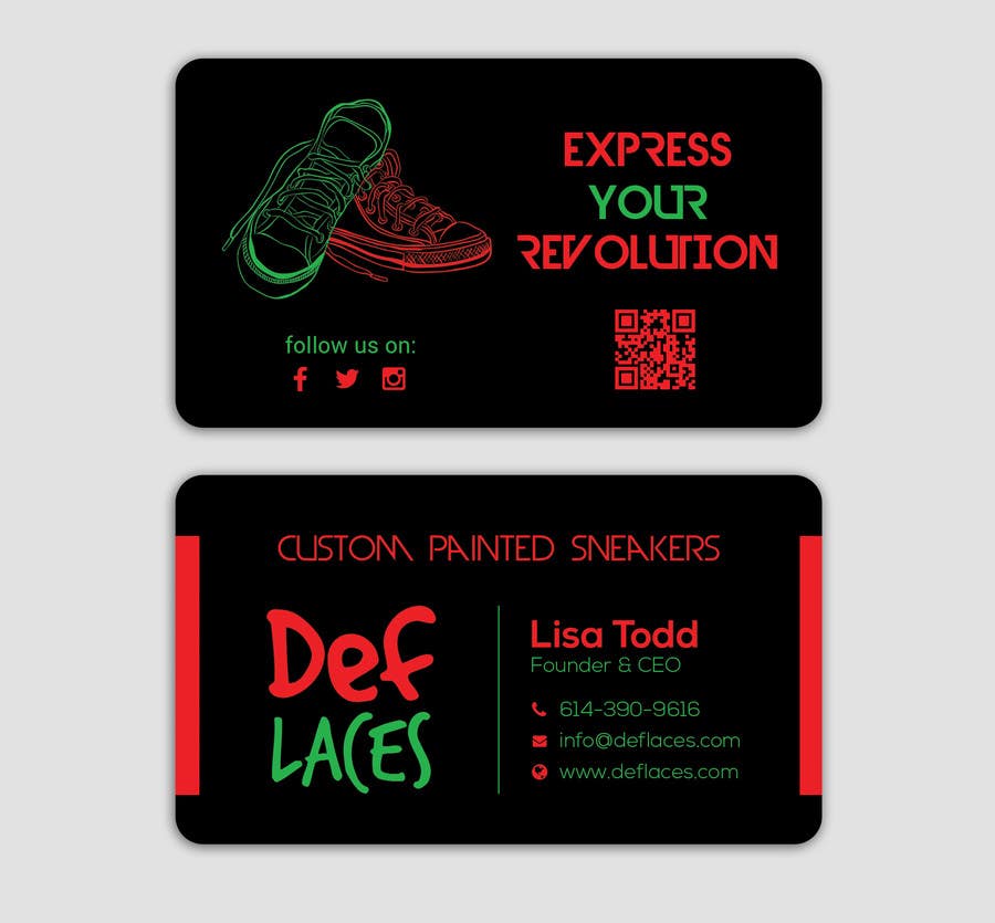Конкурсна заявка №43 для                                                 Def Laces Business Card-Redesign
                                            