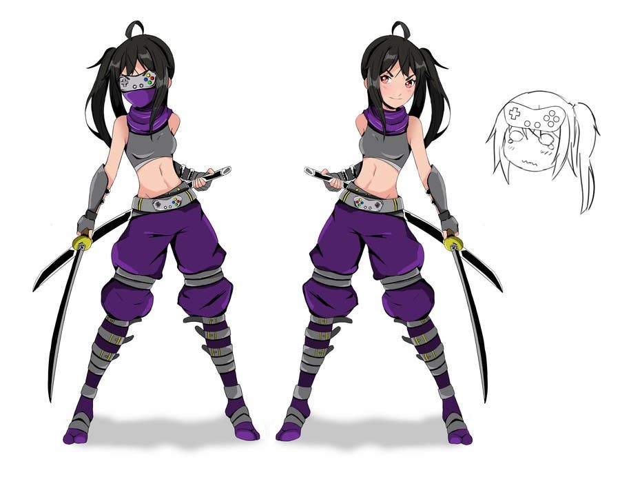 Contest Entry #34 for                                                 Design our female ninja mascot
                                            