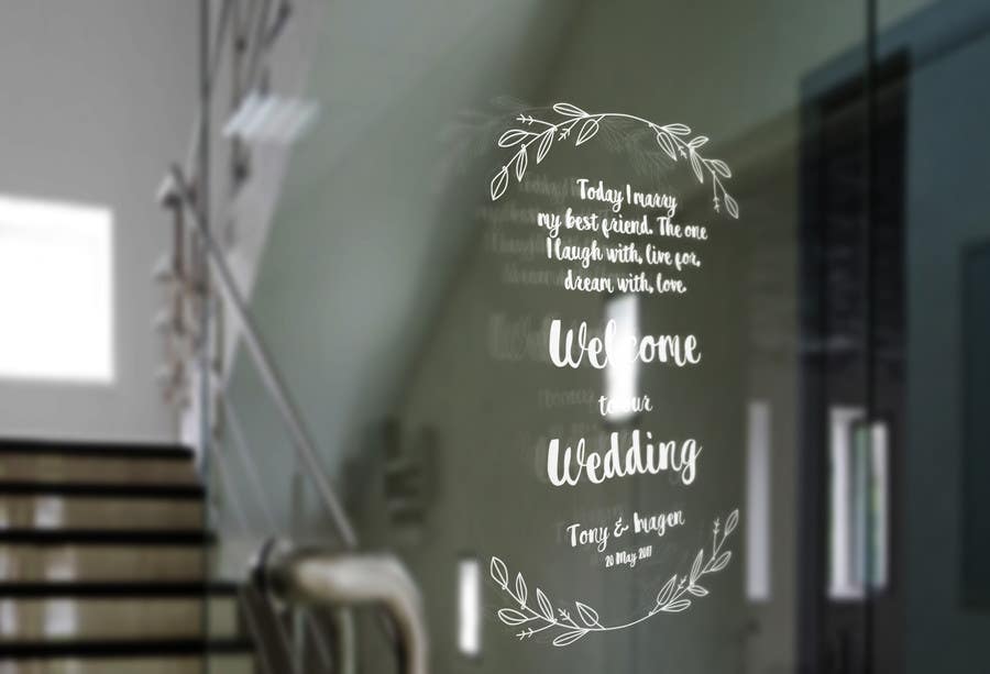 Contest Entry #2 for                                                 Wedding Welcome Sign
                                            