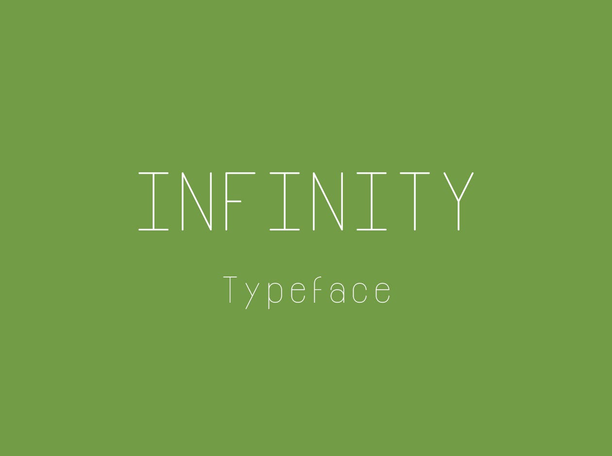 Infinity font